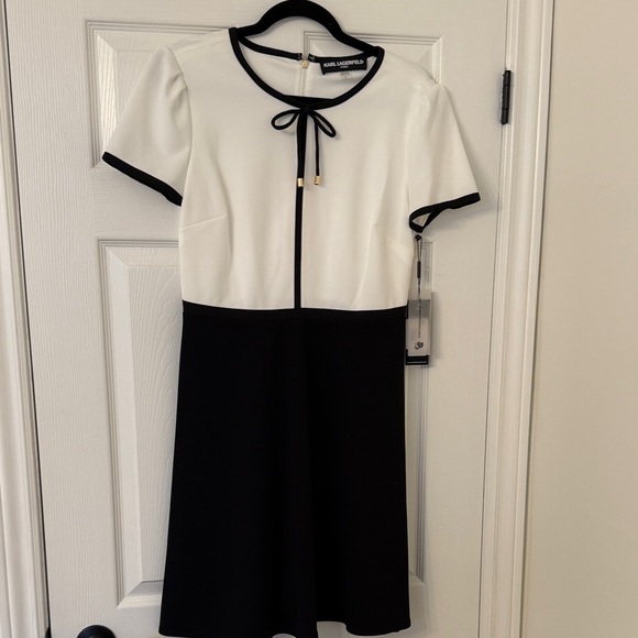 Karl Lagerfeld Dresses & Skirts - New, Never worn - Karl Lagerfeld Black and White Mini Dress